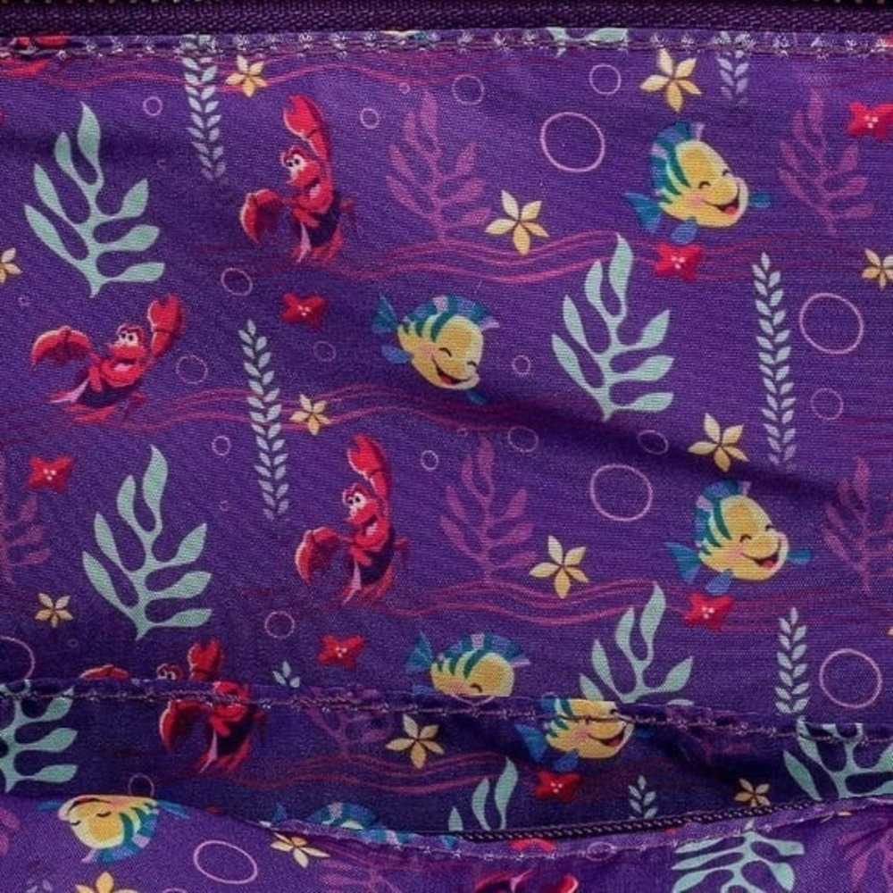 Loungefly Disney The Little Mermaid Ariel Castle Collection Crossbody Purse New - Picture 4 of 4